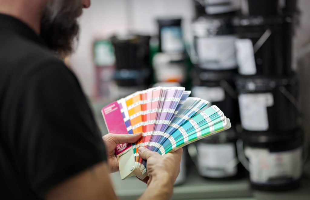 Colour matching and pantone Swatches