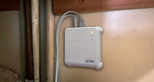 hive smart device under the stairs