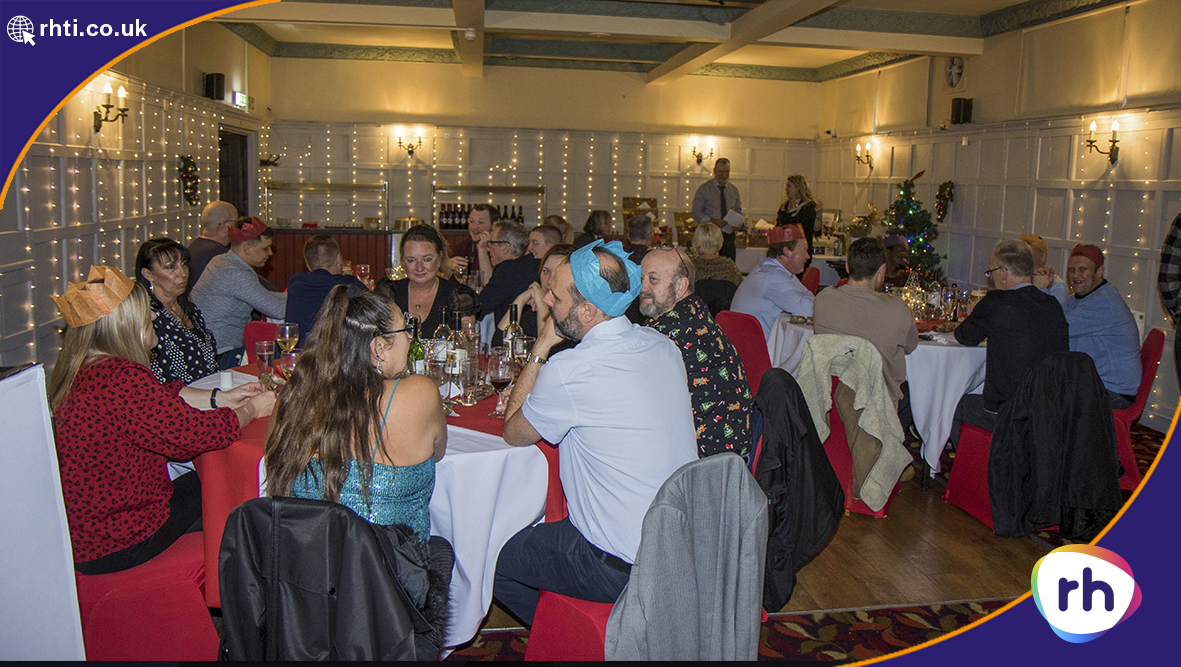 RH 2022 Xmas Meal Tables and Staff - Celebrating a successful year at RH