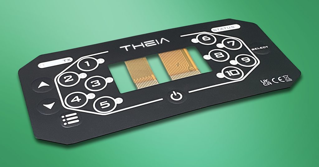 Membrane Keypad project with window and connection leads
