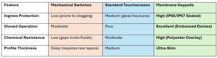 Graph of Keypad benefits