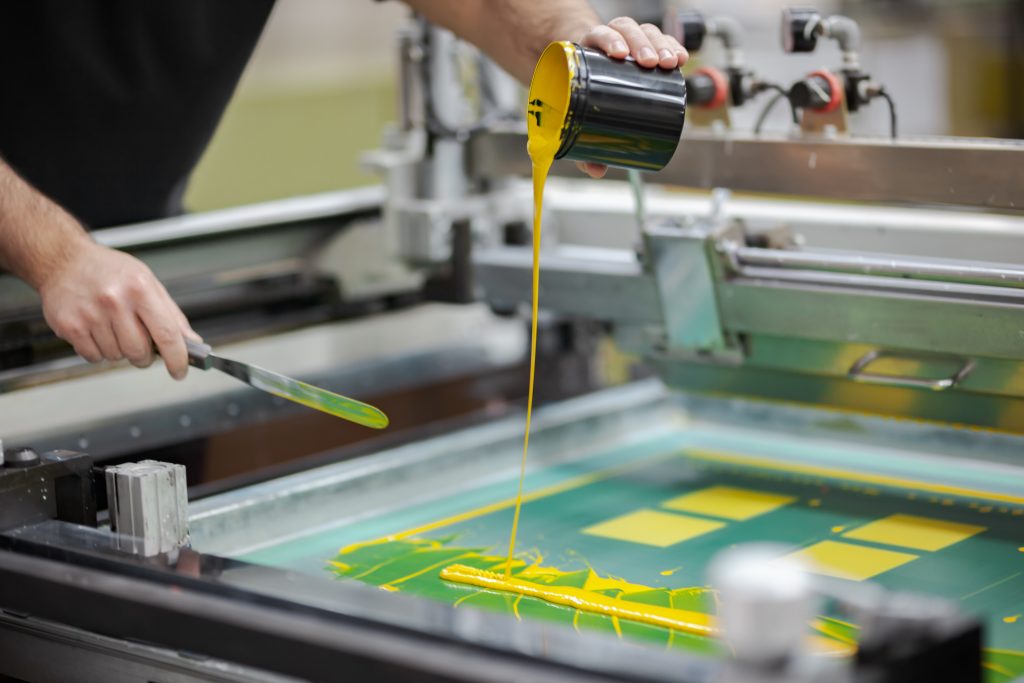 Screen printing inks
