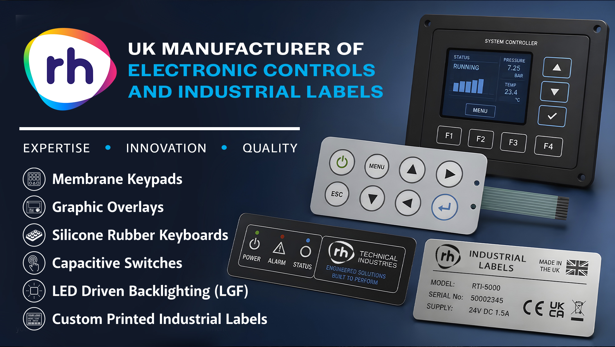 UK manufacturer of bespoke electronic goods and labels